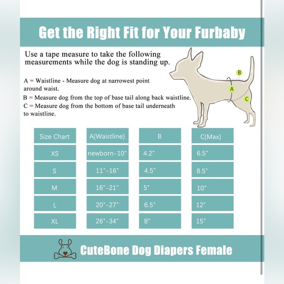 CuteBone Floral Dog Diapers Female 3pcs & 1 Suspender Small - Picture 4 of 6